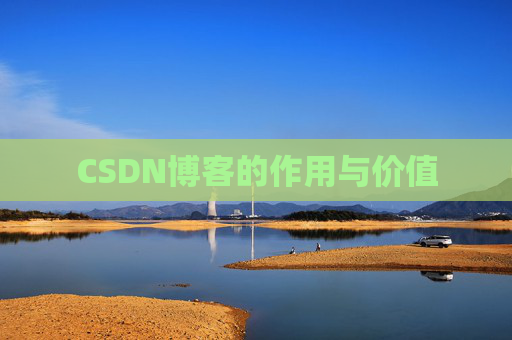 CSDN博客的作用与价值